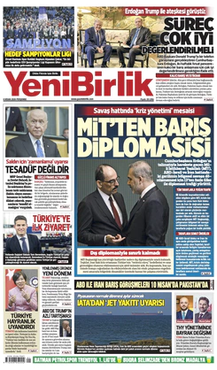 Yeni Birlik Gazetesi | 9 Nisan 2026