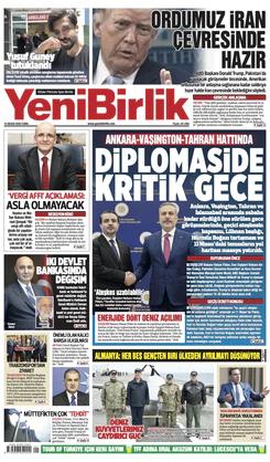Yeni Birlik Gazetesi | 10 Nisan 2026