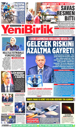 Yeni Birlik Gazetesi | 3 Mayıs 2026