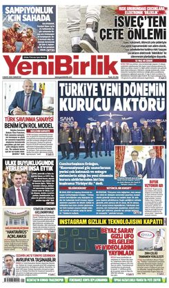 Yeni Birlik Gazetesi | 9 Mayıs 2026