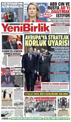 Yeni Birlik Gazetesi | 18 Mayıs 2026
