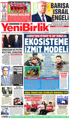 Yeni Birlik Gazetesi | 15 Haziran 2026