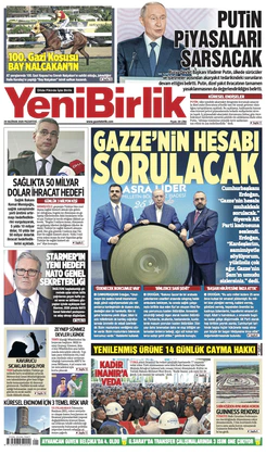 Yeni Birlik Gazetesi | 29 Haziran 2026