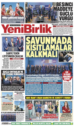 Yeni Birlik Gazetesi | 9 Temmuz 2026