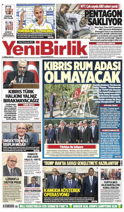 Yeni Birlik Gazetesi | 21 Temmuz 2026