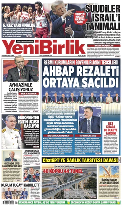 Yeni Birlik Gazetesi | 24 Temmuz 2026