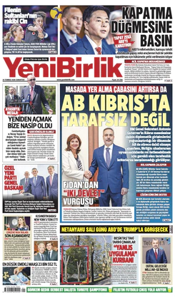 Yeni Birlik Gazetesi | 25 Temmuz 2026
