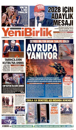 Yeni Birlik Gazetesi | 26 Temmuz 2026