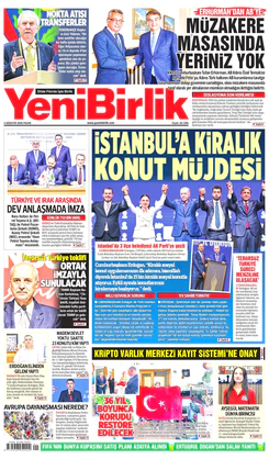 Yeni Birlik Gazetesi | 2 Ağustos 2026