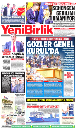 Yeni Birlik Gazetesi | 9 Ağustos 2026