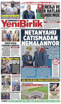 Yeni Birlik Gazetesi | 13 Ağustos 2026