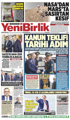 Yeni Birlik Gazetesi | 14 Ağustos 2026