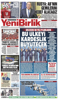 Yeni Birlik Gazetesi | 15 Ağustos 2026