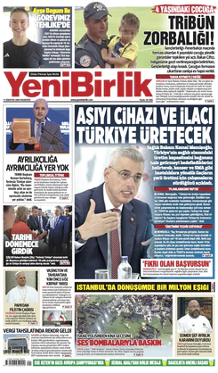 Yeni Birlik Gazetesi | 17 Ağustos 2026