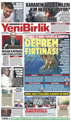 Yeni Birlik Gazetesi | 21 Ağustos 2026
