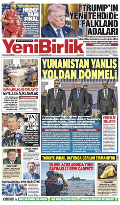 Yeni Birlik Gazetesi | 3 Eylül 2026