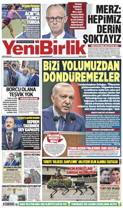 Yeni Birlik Gazetesi | 8 Eylül 2026