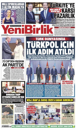 Yeni Birlik Gazetesi | 11 Eylül 2026
