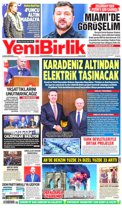 Yeni Birlik Gazetesi | 13 Eylül 2026