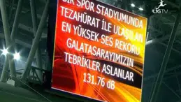 GALATASARAY DESİBEL REKORU KAÇ! Galatasaray tribünleri tarihe geçti! O derbide kırılan rekor hâlâ gündemde!