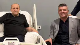 Fenerbahçe Başkanı Sadettin Saran’dan Memik Yılmaz’a geçmiş olsun ziyareti