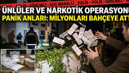 Ünlülerin uyuşturucu dosyasında panik ifadesi: Milyonları yan bahçeye fırlattı!