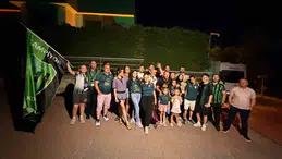 Kocaelispor taraftarlarından kaptanlarına veda organizasyonu