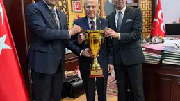 Türk boks federasyonu, MHP lideri devlet bahçeli'yi ziyaret etti