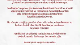 Pendikspor transfer yasağını kaldırarak yeni bir sayfa açtı
