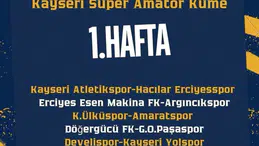 Kayseri süper amatör küme 2026-2027 sezonu fikstürü belirlendi