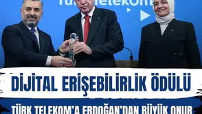Türk Telekom'a Cumhurbaşkanı Recep Tayyip Erdoğan'dan Dijital Erişilebilirlik ödülü