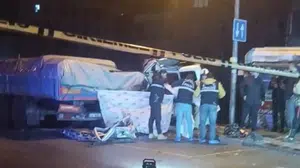 Kovalamaca faciayla bitti araç tıra çarptı çatışma çıktı!