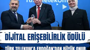 Türk Telekom'a Cumhurbaşkanı Recep Tayyip Erdoğan'dan Dijital Erişilebilirlik ödülü
