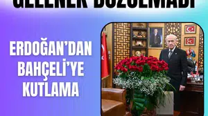 Cumhurbaşkanı Erdoğan’dan Bahçeli'ye 78 adet gül