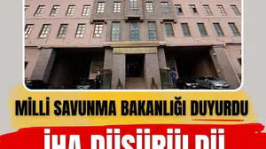 MSB: Karadeniz'de insansız hava aracı düşürüldü