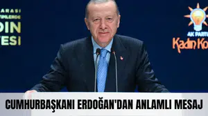 Cumhurbaşkanı Erdoğan'dan anlamlı mesaj: 'Kadının olduğu yerde barış olur'