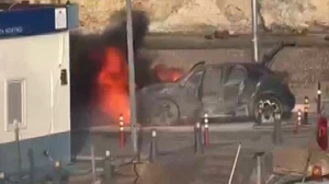 Şile’de motor sinirlendi, araç yandı... Seyir halindeyken alev topuna döndü!