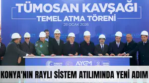 Konya'nın raylı sistem atılımında yeni adım: TÜMOSAN Köprülü Kavşağı’nın temeli atıldı