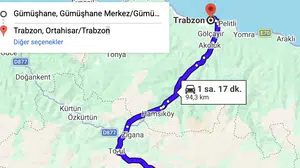 Trabzon Gümüşhane arası kısa mesafe uzun hikaye