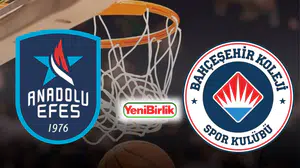 Bahçeşehir - Anadolu Efes Maçı A Spor CANLI ve ŞİFRESİZ İZLE