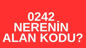 0242 Hangi İlin Telefon Kodu ve Hangi Şehre Aittir, Antalya'nın Alan Kodu Kaç?