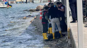 Fethiye sahilinde şok görüntü! Kıyıya vurmuş halde bulundu