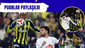 Fenerbahçe liderlik şansını 90+8'de tepti: Kadıköy'de puanlar paylaşıldı