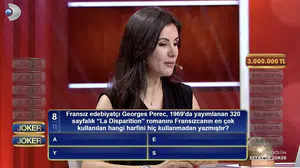 Fransız edebiyatçı Georges Perec, 1969'da yayımlanan 320 sayfalık 'La Disparition' romanını Fransızca'nın en çok kullanılan hangi harfini hiç kullanmadan yazmıştır?