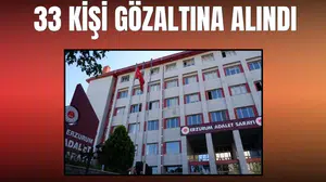 Erzurum’da joker aday operasyonu: 33 gözaltı