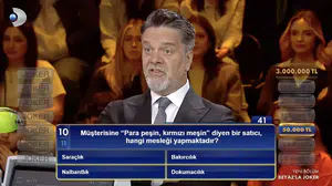 Müşterisine 'para peşin kırmızı meşin' diyen bir satıcı hangi mesleği yapmaktadır?