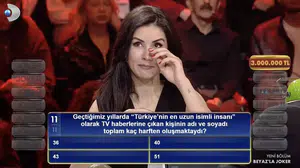 Türkiye’nin en uzun isimli adamı yarışmada: Beyaz'la Joker 3 milyon TL'lik soru!