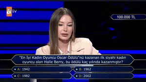 En iyi kadın oyuncu Oscar ödülünü kazanan ilk siyahi kadın oyuncu olan Halle Berry bu ödülü kaç yılında kazanmıştır?