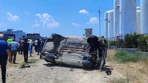 Gaziantep'te takla atan otomobilde yaralanan çocuktan acı haber
