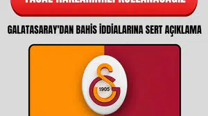Galatasaray'dan bahis iddialarına sert açıklama: Yasal haklarımızı kullanacağız